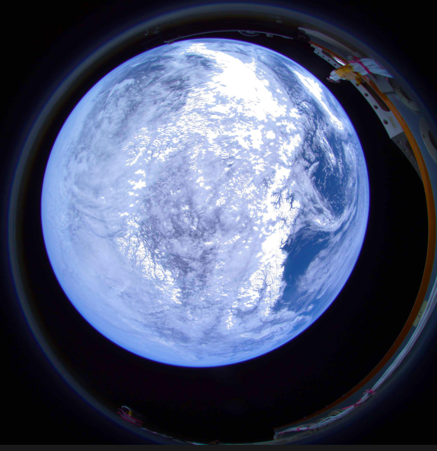 Fisheye view from space